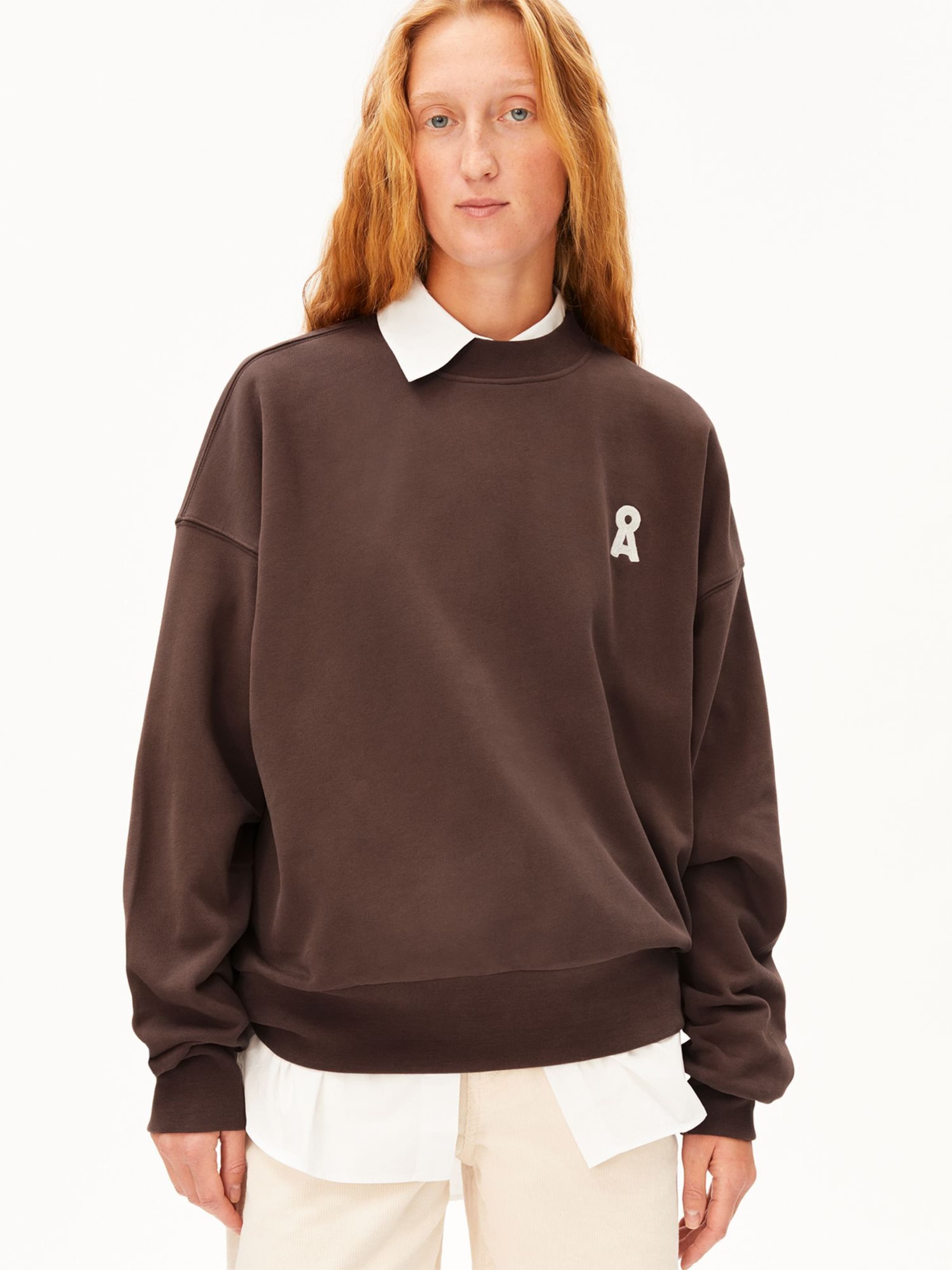 ARMEDANGELS Pullover ICONIC Å ALIZAA in Braun: Vorderseite