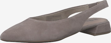 TAMARIS Ballet Flats with Strap in Grey: front