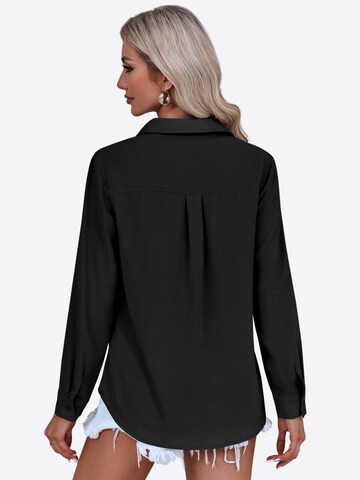 Chemisier Imily Bela en noir : derrière