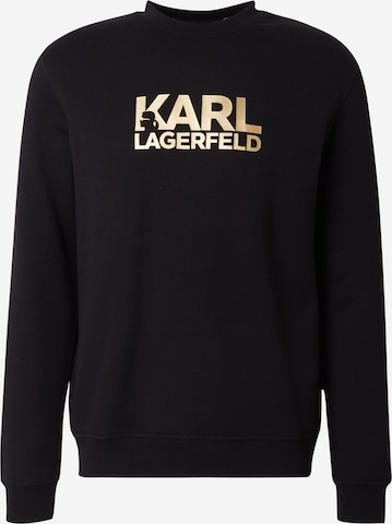 Sweat-shirt Karl Lagerfeld en noir : devant