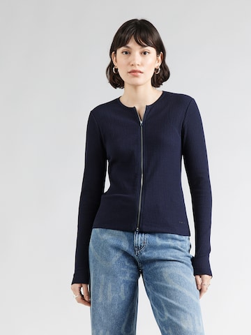 G-STAR Knit Cardigan in Blue: front