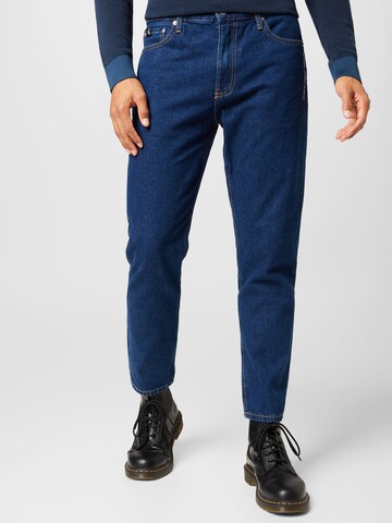 Calvin Klein Jeans Normalny Jeansy w kolorze niebieski: przód