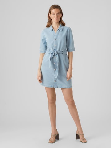 VERO MODA Shirt Dress 'CALI' in Blue