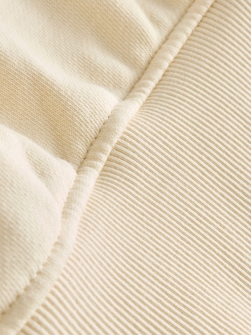 Next Sweatshirt 'Champage and Oyster Club Fun Lemon Summer' i beige