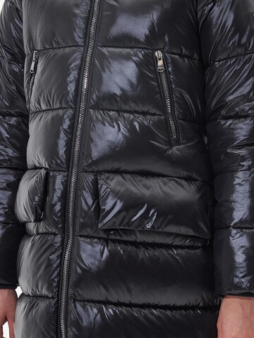 Barbour International Winter Coat in Black