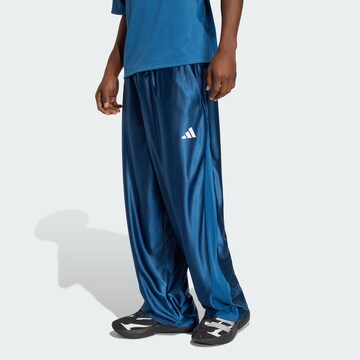 ADIDAS SPORTSWEAR Loosefit Sportovní kalhoty 'Stadium' – modrá: přední strana