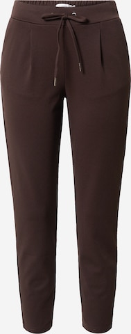 Pantaloni con pieghe 'Rizetta' di b.young in marrone: frontale
