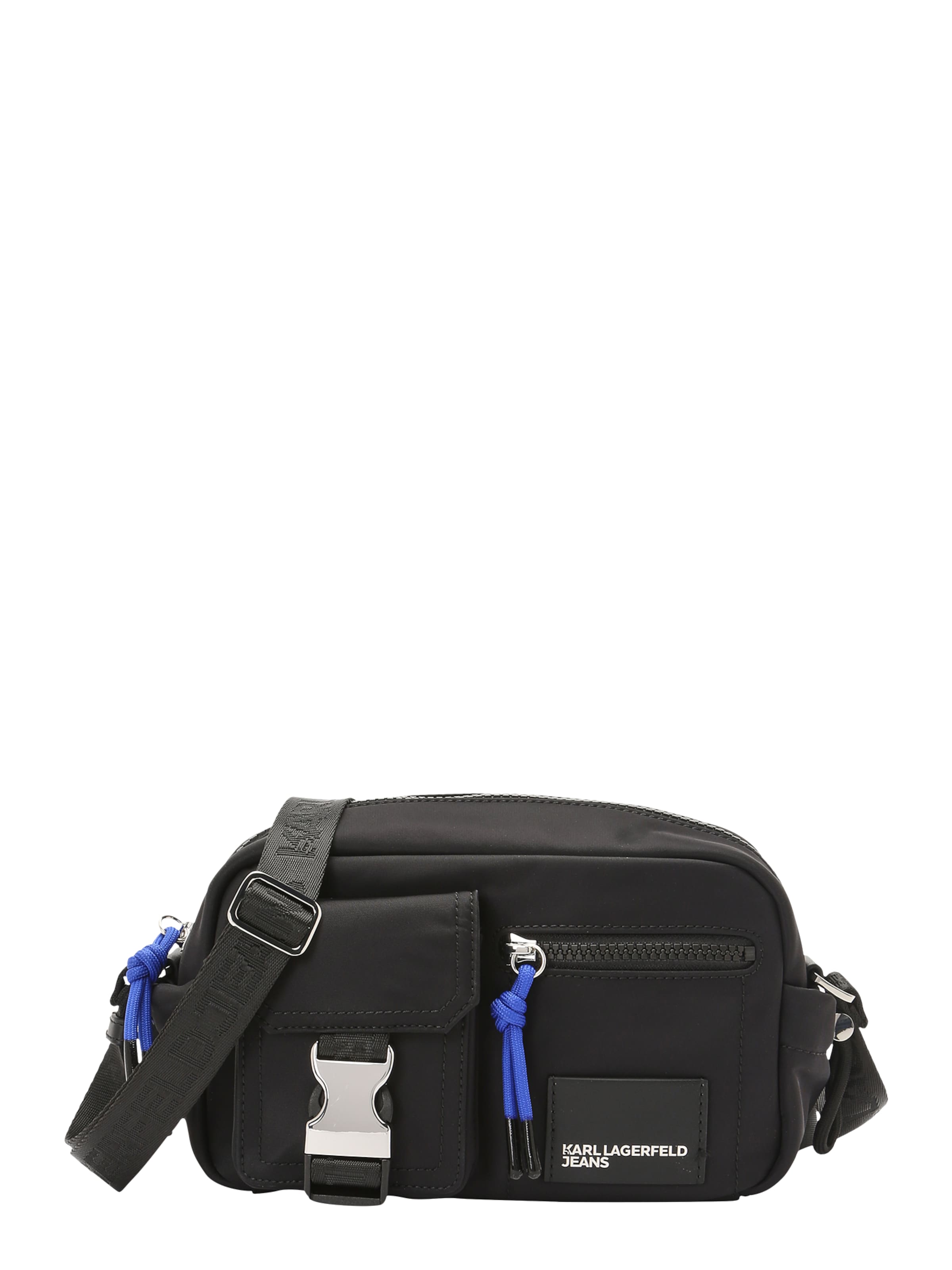 KARL LAGERFELD JEANS Τσάντα ώμου 'Street Camera' σε μαύρο: μπροστά