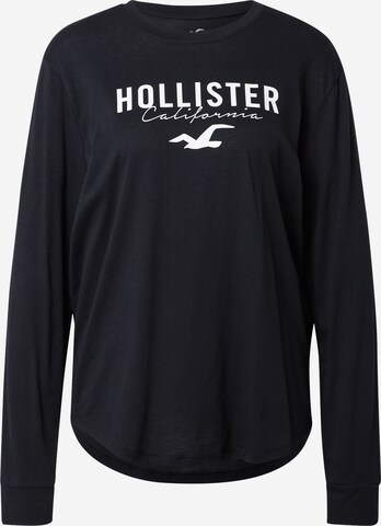 Tricou de la HOLLISTER pe negru: față