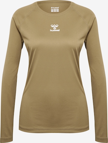 Hummel Performance Shirt in Brown: front