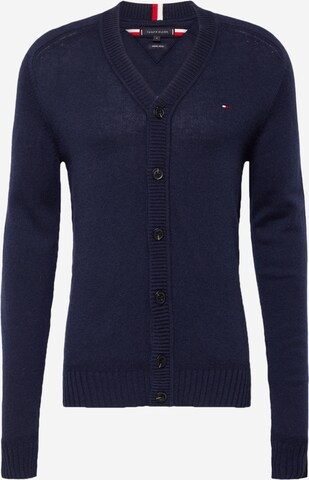 Vestes en maille TOMMY HILFIGER en bleu : devant