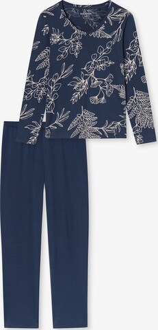 SCHIESSER Pajama ' Comfort Essentials ' in Blue: front
