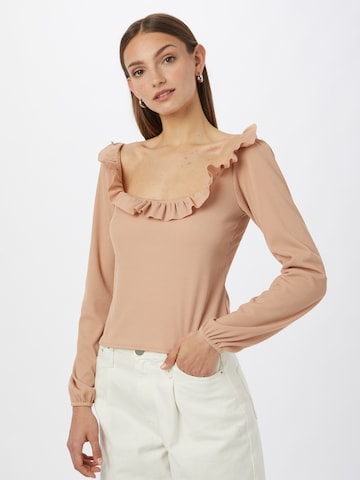 Femme Luxe Blouse 'FIFI' in Pink: front