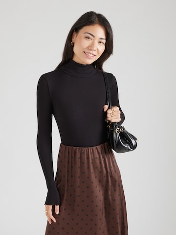 rosemunde - Camisa 'Beatha' em preto: frente