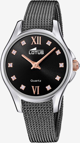 Lotus Analog Watch in Gold: front