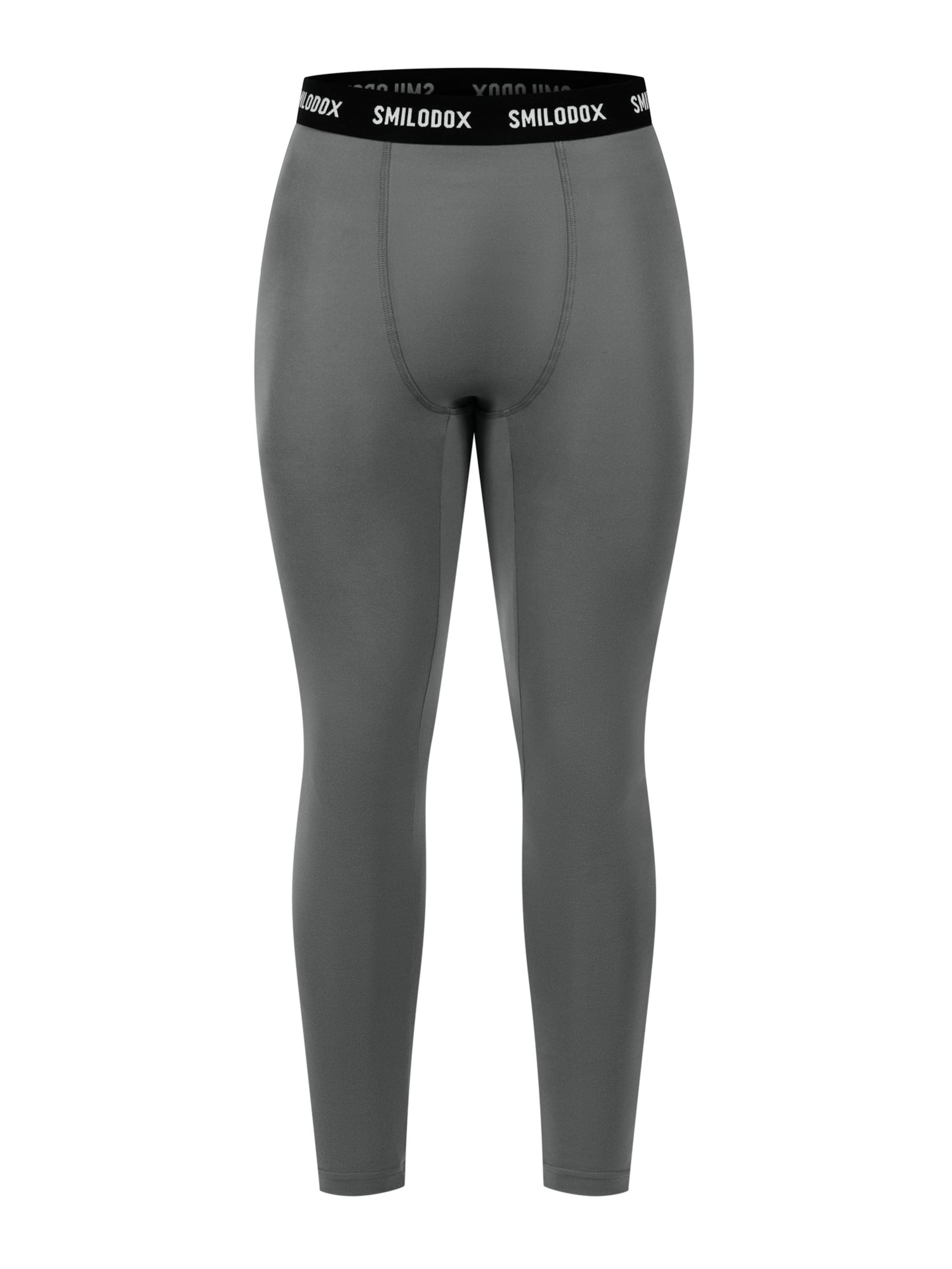 Smilodox Slim fit Sports trousers 'Xion' in Grey: front