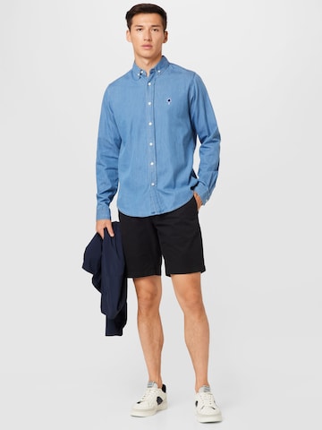 FAGUO Regular fit Button Up Shirt 'IVOY' in Blue