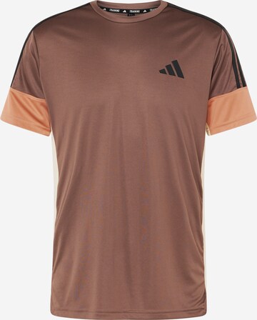ADIDAS PERFORMANCE Funkčné tričko - Hnedá: predná strana