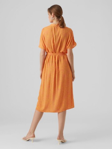 VERO MODA Shirt Dress in Orange