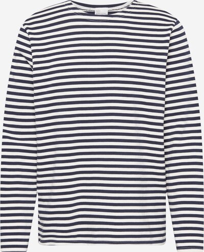 Nudie Jeans Co T-shirt 'Charles' i mörkblå / vit, Produktvy