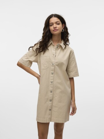 VERO MODA Jurk 'VMZella' in Geel: voorkant