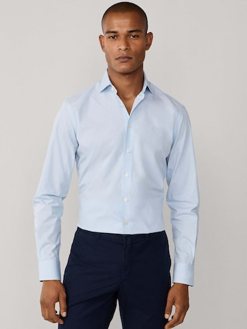 Hackett London Slim fit Button Up Shirt in Blue: front