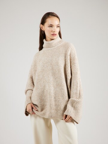 TOPSHOP Sweater in Beige: front