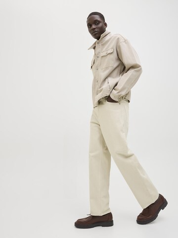 JACK & JONES Loose fit Jeans 'JJIEddie' in Beige