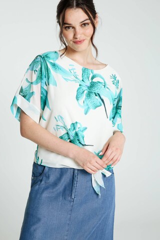 Cassis Bluse in Blau: Vorderseite