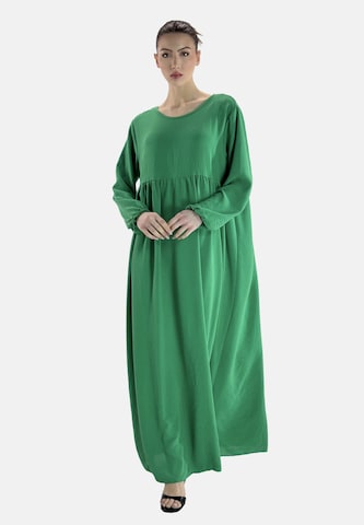 Robe Elara en vert : devant