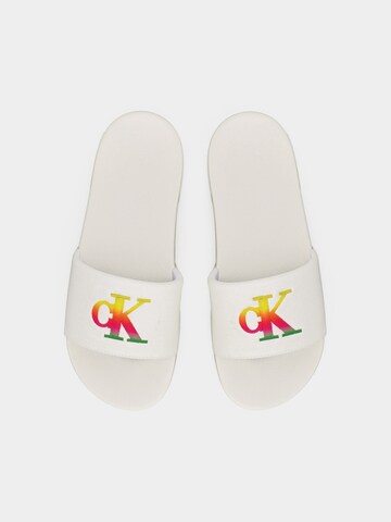 Calvin Klein Pantoletter 'ESSENTIAL' i hvid