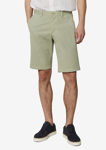 Marc O'Polo Regular Chino Pants 'Reso' in Green: front