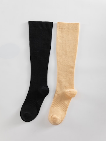 Millo Knee High Socks 'Cottom Comfort' in Black