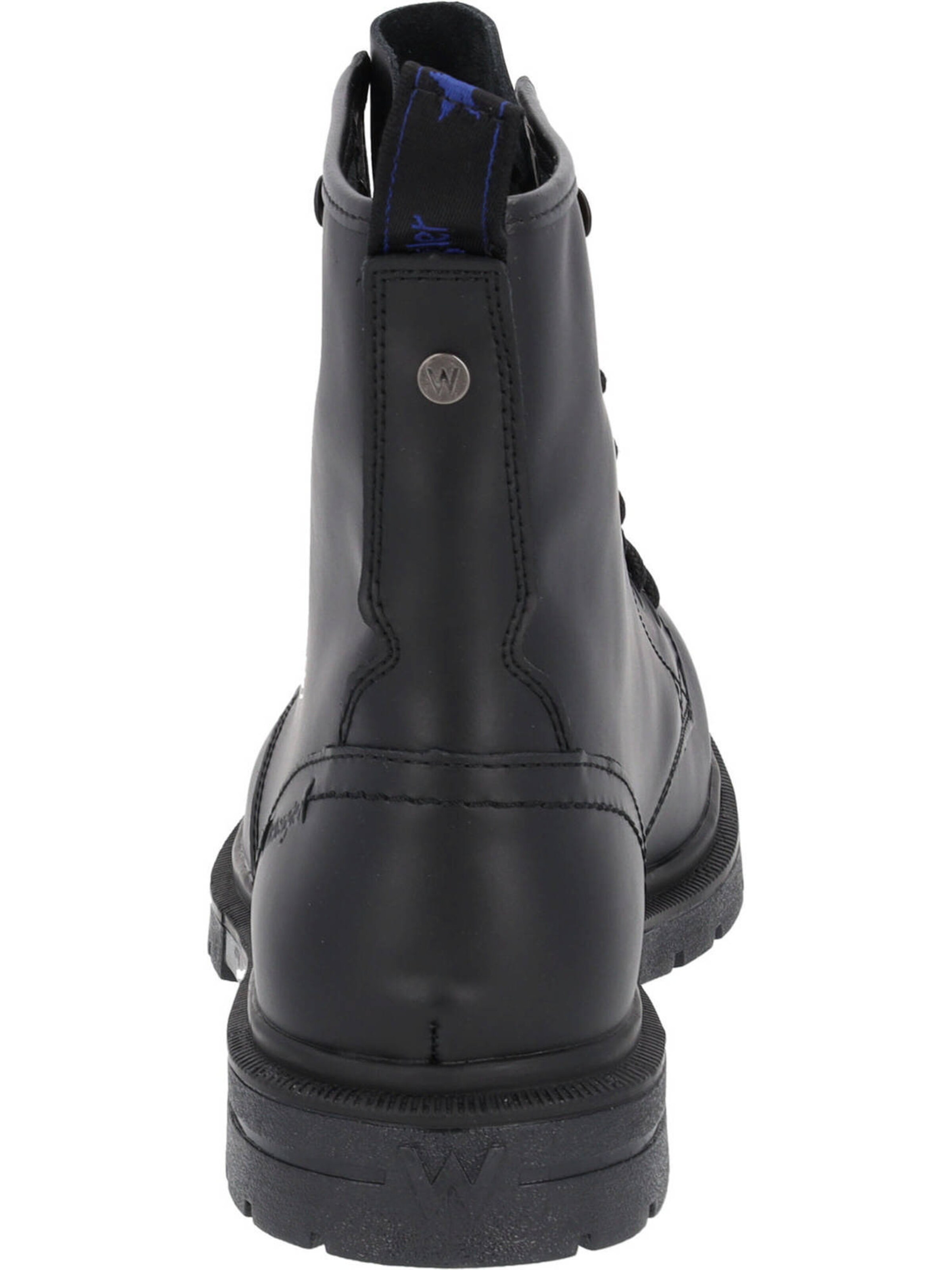 WRANGLER Lace-up bootie 'Spike Mid WM32071A' in Black