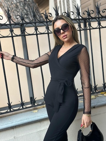 JANE's Blouse bodysuit in Black: front