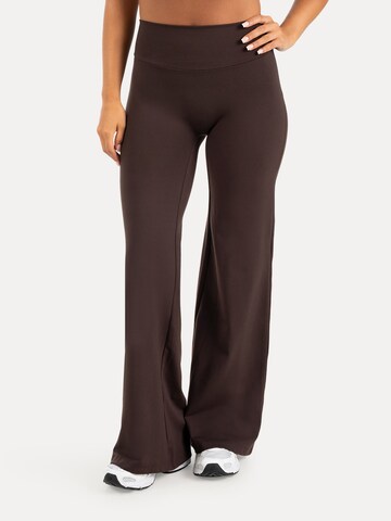 évasé Leggings ' Neola ' Smilodox en marron