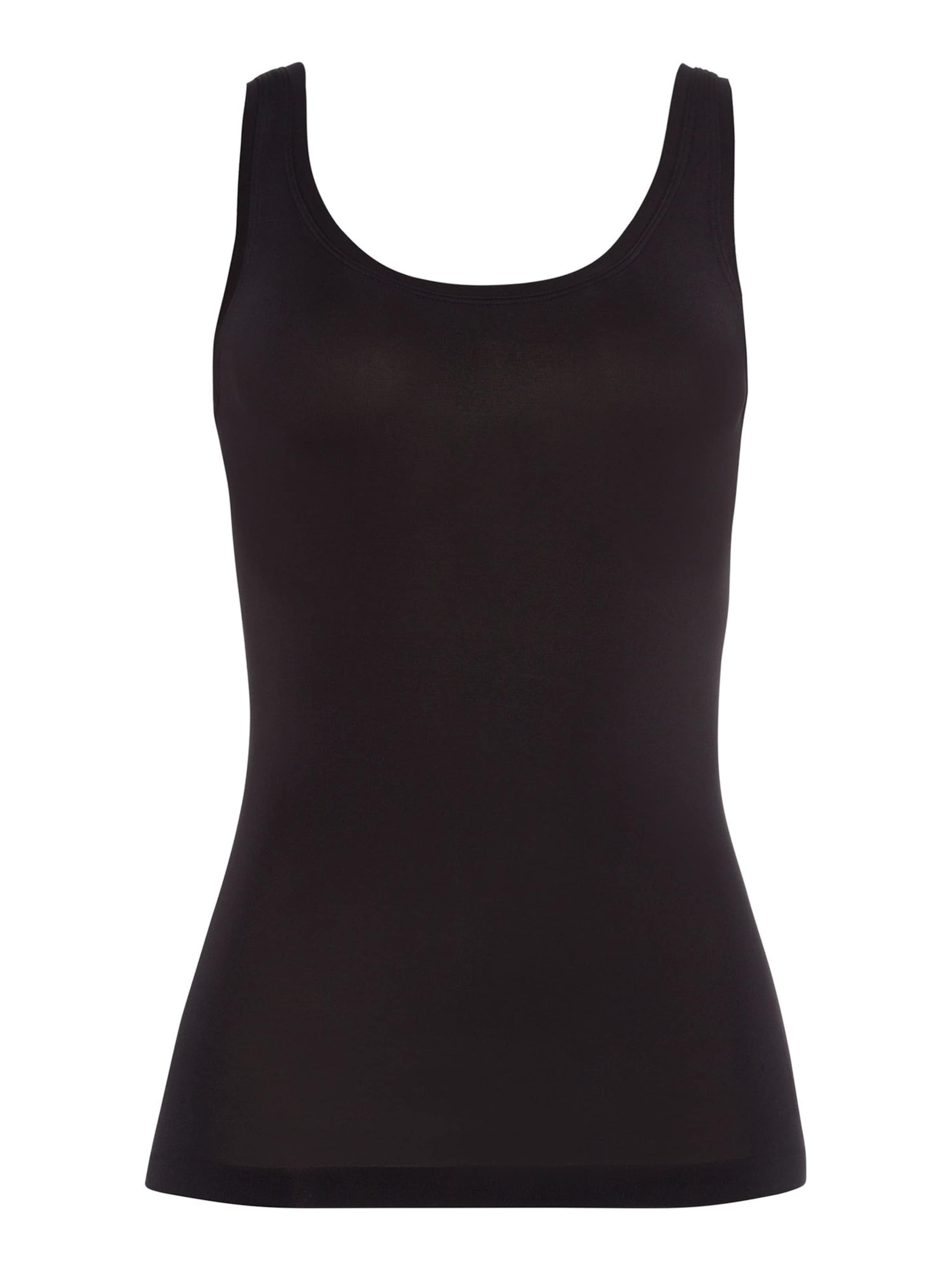 Hanro Top ' Touch Feeling ' in Schwarz: Vorderseite