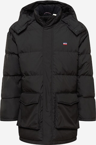 LEVI'S ® Зимняя куртка 'Fillmore Mid Parka 2.0' в Черный: спереди
