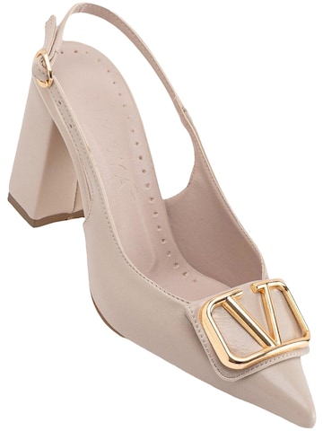 Limoya Slingpumps 'Rosmarin'‌‌‌‌‌‌ in Beige: Vorderseite
