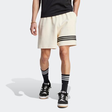 Loosefit Pantalon 'Adicolor Neuclassics' ADIDAS ORIGINALS en beige : devant