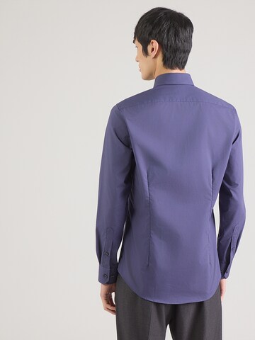 Michael Kors Slim fit Overhemd in Blauw: terug