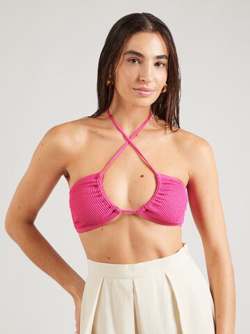 BILLABONG Bandeau Bikinitop 'SUMMER' in Pink: Vorderseite