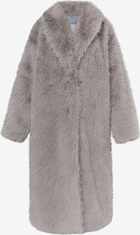 DreiMaster Vintage Winter Coat in Grey: front