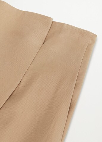 Loosefit Pantalon à pince 'Camelia' MANGO en beige