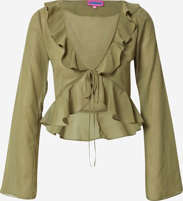 Edikted Blouse in Groen: voorkant