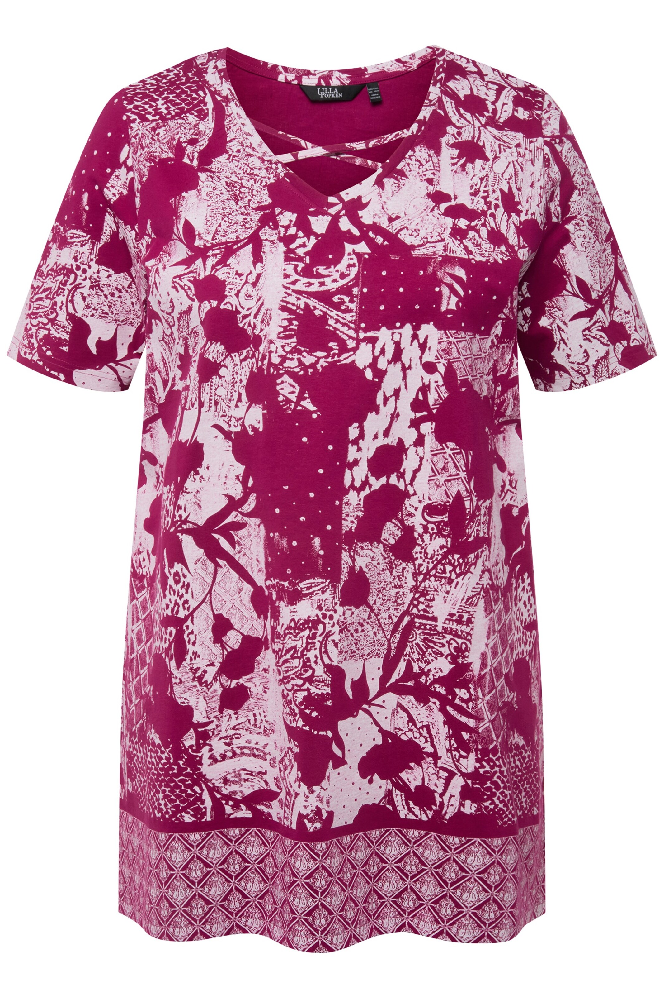 Ulla Popken Shirt in Roze: voorkant