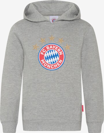 FC BAYERN MÜNCHEN Sweatshirt 'Logo' in Grey: front