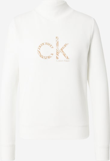 Calvin Klein Mikina - béžová / bílá, Produkt