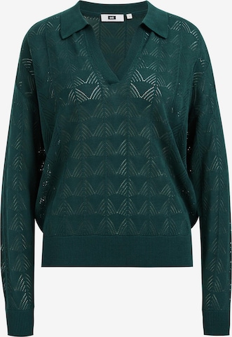 WE Fashion Sweater in Green: front