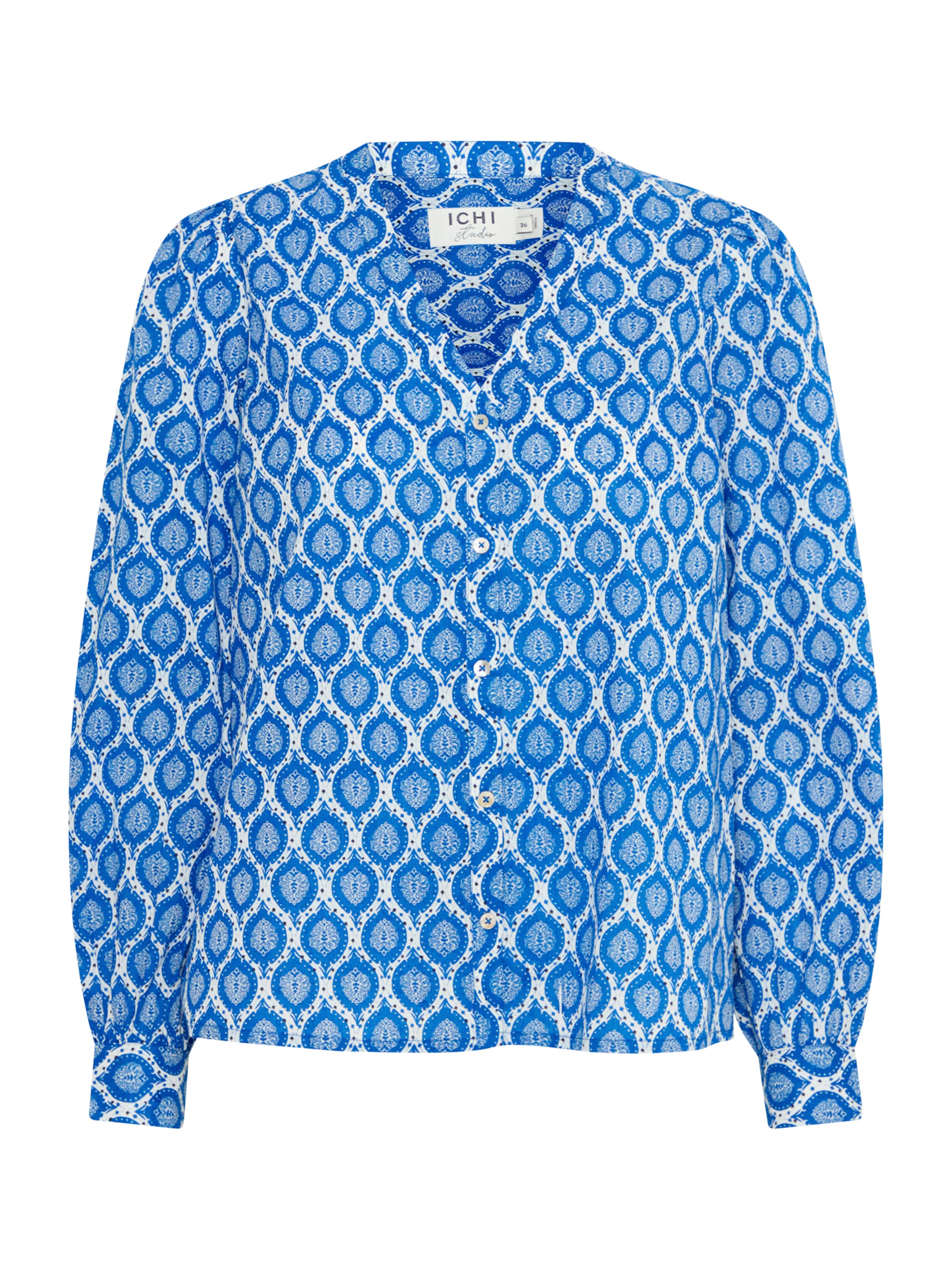 Chemisier 'ZAREEN' ICHI en bleu : devant